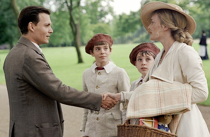 Johnny Depp a Kate Winsletová (Hledání Země Nezemě)