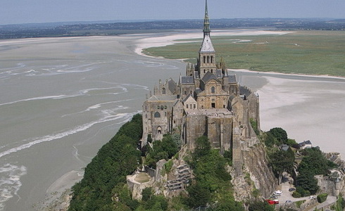 Starobyl stavby: Mont Saint-Michel