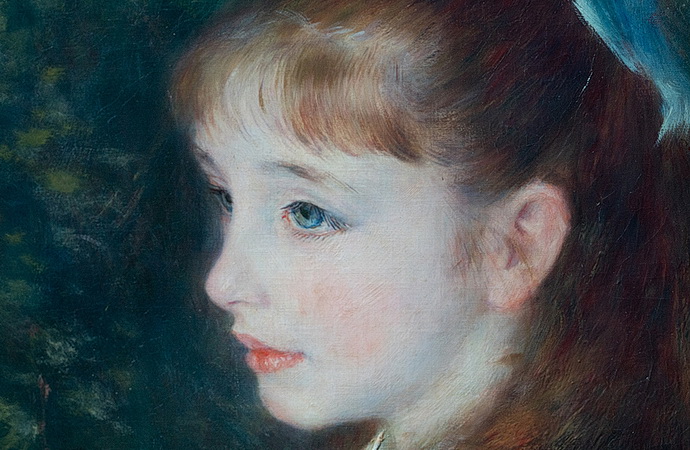 Renoir a dívka s modrou stuhou