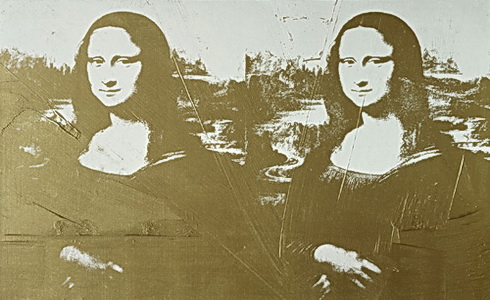 Dvojit zlat Mona Lisa, Andy Warhol, 1980