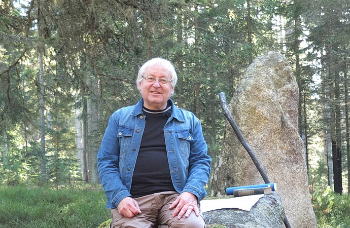 Václav Cílek na Vintířově stezce (Foto: M. Hrdý)