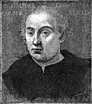 Kryštof Kolumbus, rytina podle malby Sebastiana del Piombo