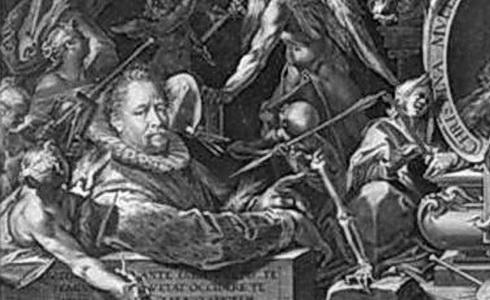 Egidius Sadeler ml., Sprangerova pocta zemel choti, 1600