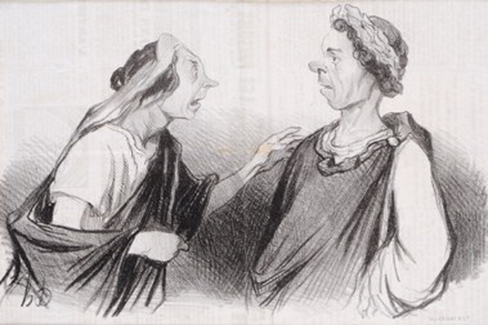 Honor Daumier, Agripina a Nero