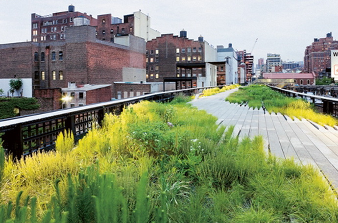 Park na eleznin trati High Line, New York