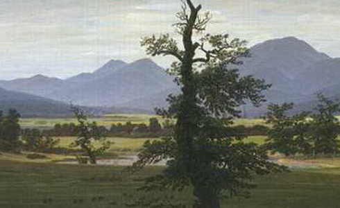 Z tvorby C. D. Friedricha – Osamocen strom 1821