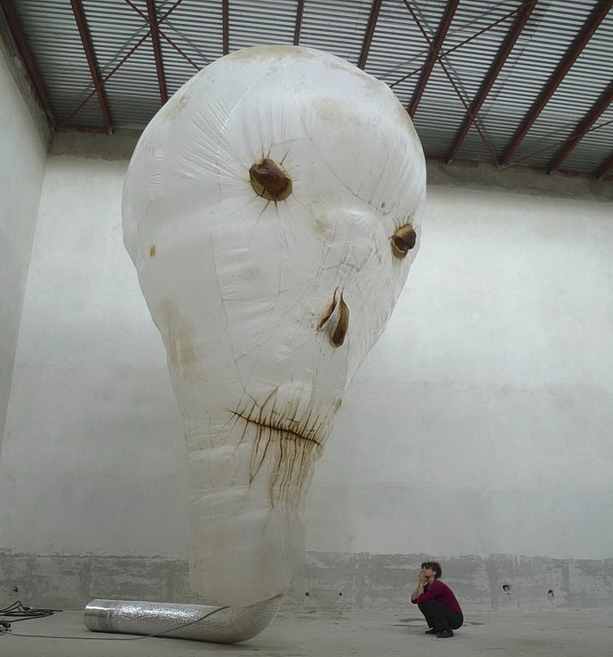 František Skála, Duch lebky, 2009, různé materiály