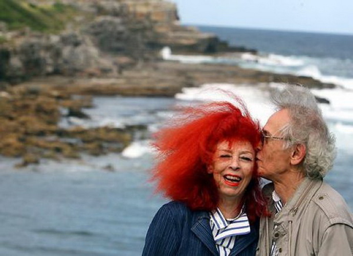 Christo Javaev s manelkou Jeanne-Claude