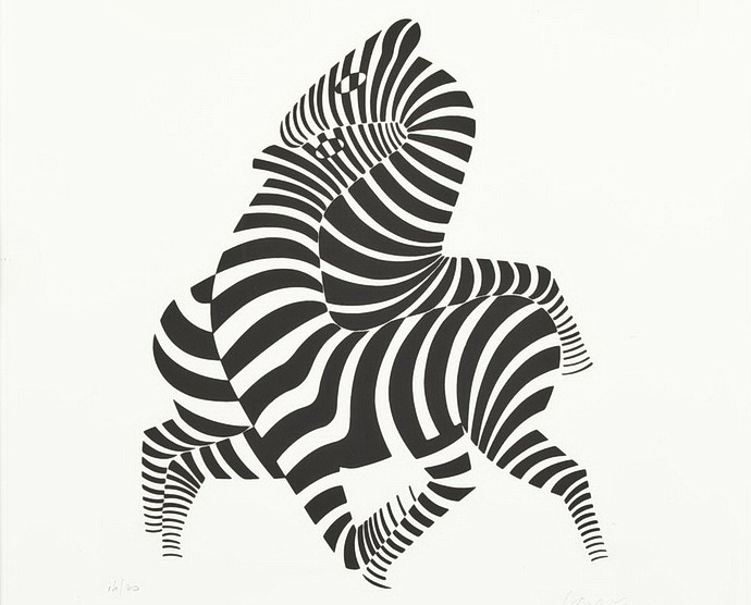 Victor Vasarely - Zebras