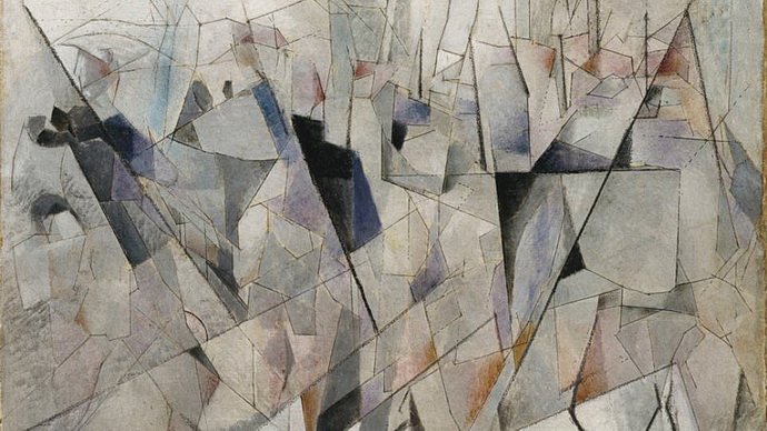 Jacques Villon (Pochodující vojáci)