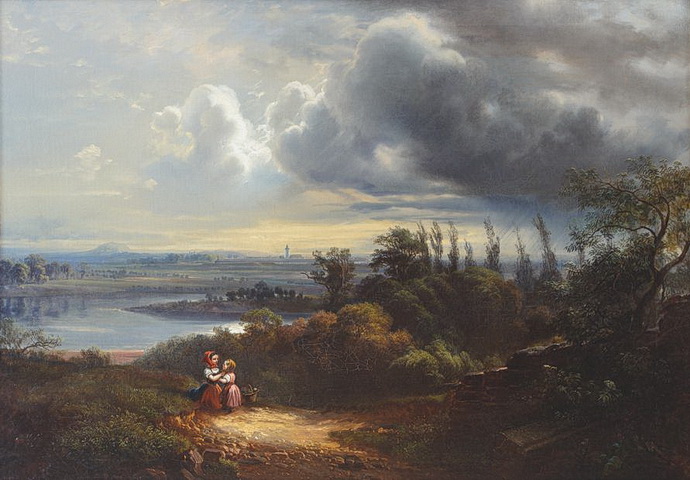 Julius T. Gruss - Krajina od Litomic (1858)