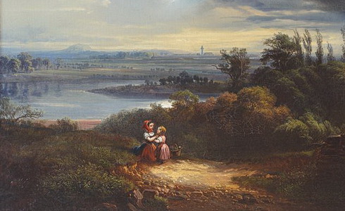 Julius T. Gruss - Krajina od Litomic (1858)