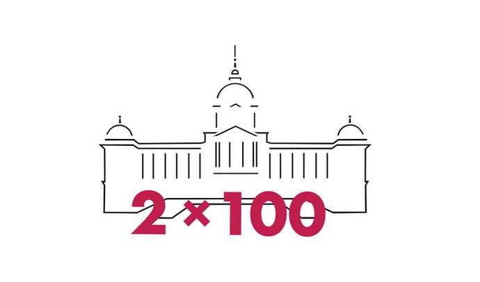2 × 100