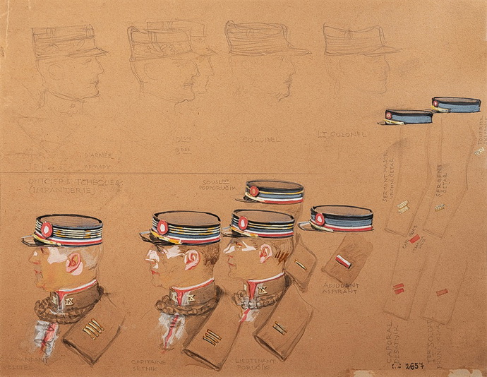 František Kupka návrh na čepice