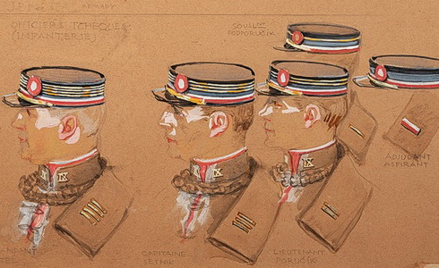 František Kupka návrh na čepice