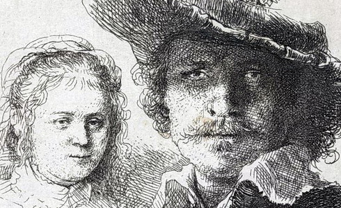 Rembrandt van Rijn – autoportrét a Saskie (1636)