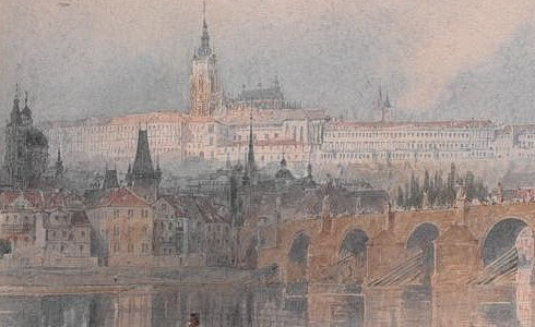 Rudolf von Alt, Nbe Starho Msta v Praze, 1841