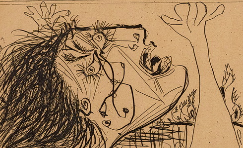 Pablo Picasso – Sen a le� Franca list II 1937