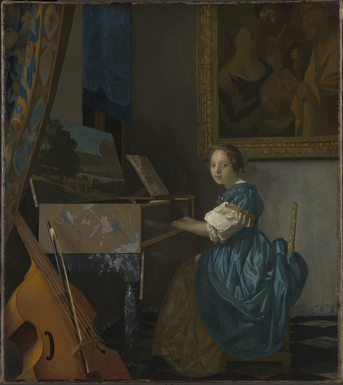 Vermeer - ena sedc u spinetu