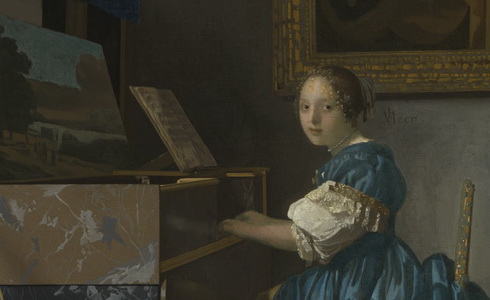Vermeer - ena sedc u spinetu