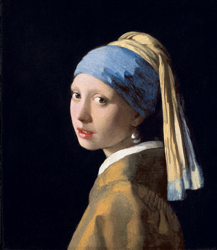 Dvka s perlou (Johannes Vermeer 1665) 