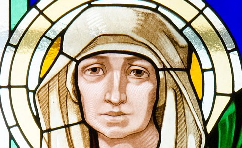 sv. Ludmila vitráľ