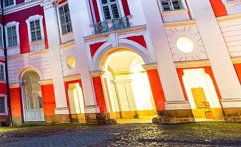 Noční broumovský klášter (Foto: Petra Voráčková)