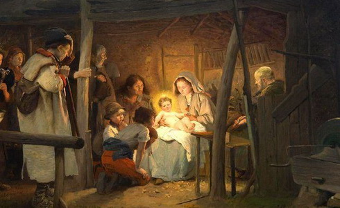 Václav Brožík – Narození Páně