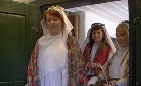 Svatá Barbora a svatá Lucie