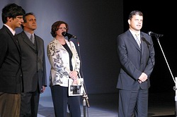 Zleva Ján Greššo, Darina Kárová a Ferdinand Vítek