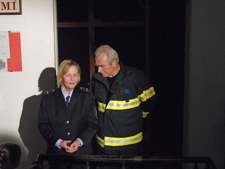Lucie Juikov a Alois vehlk jako zstupci hasiskho cechu